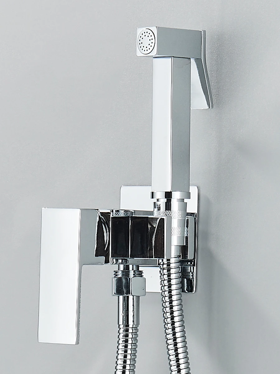 Bidet Toilet Sprayer Faucet Brass Bidet Faucet Muslim Ducha Higienica Hot Cold Water Mixer Tap Toilet Faucets