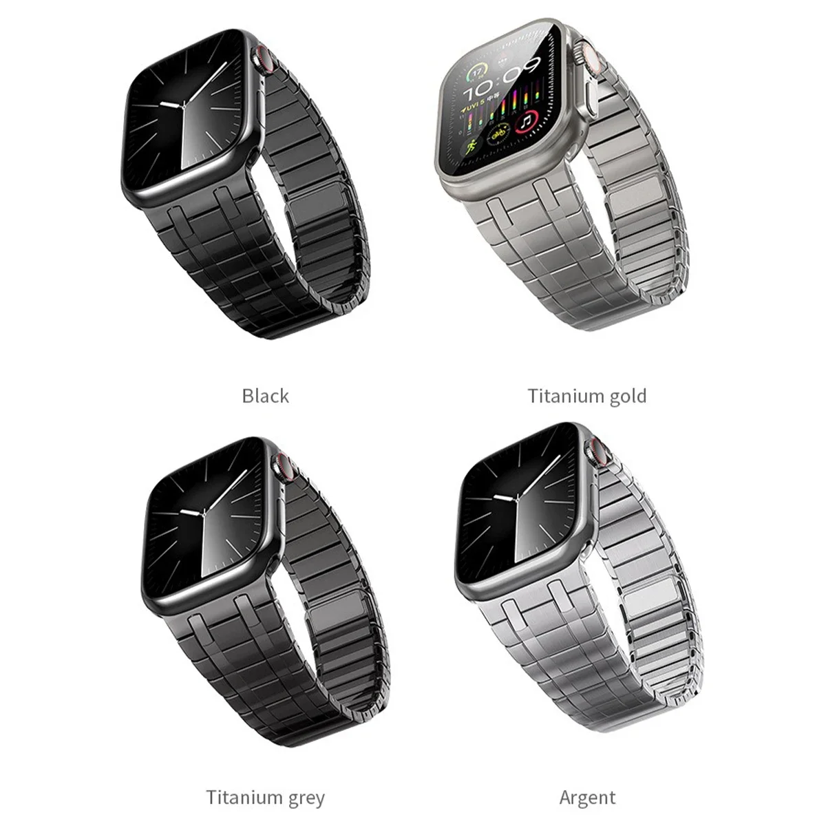 Stainless Steel Magnetic Band for Apple Watch Ultra 4 3 2 49mm 46mm 45mm 44mm 42mm 41mm Metal Strap IWatch 12 11 10 9 8 7 6 SE 5