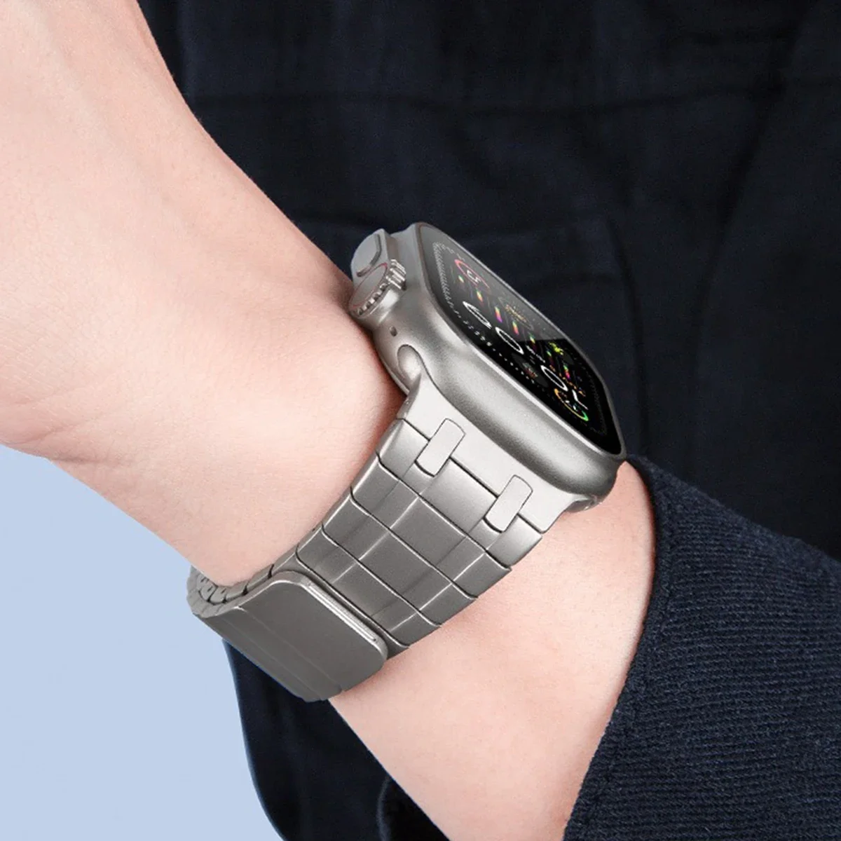 Stainless Steel Magnetic Band for Apple Watch Ultra 4 3 2 49mm 46mm 45mm 44mm 42mm 41mm Metal Strap IWatch 12 11 10 9 8 7 6 SE 5