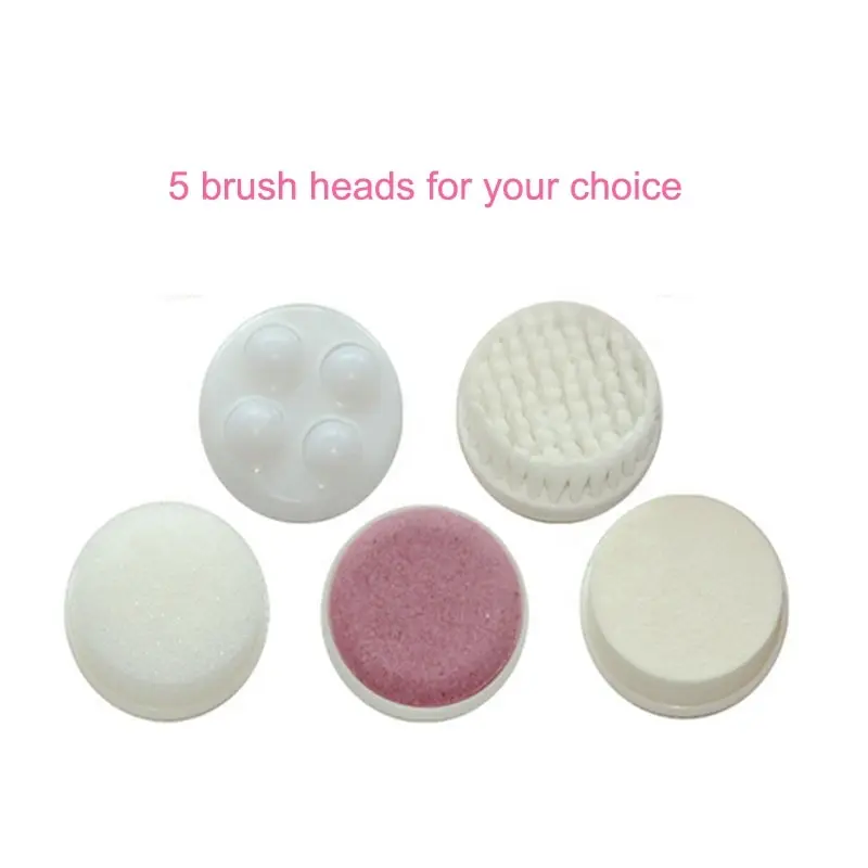 Electric 5 IN 1 Electric Facial Cleaner Brush Wash Machine Spa Skin Care Massage Blackhead Cleaning Facial Cleanser Tools