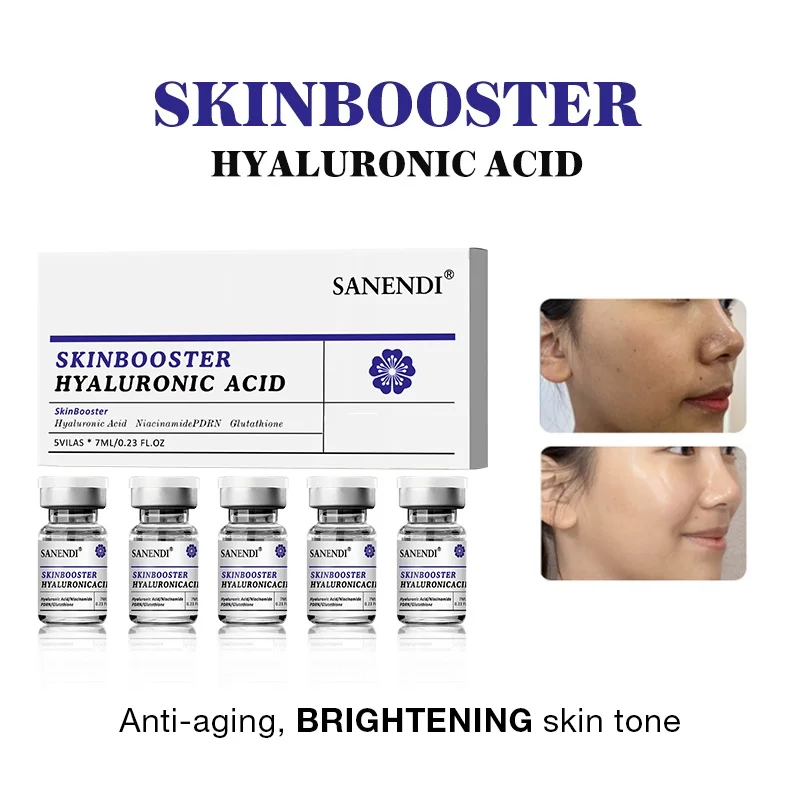 Sanendi Hyaluronic Acid PDRN GLUTATHIONE Retionl Serum for Face Dr.Pen DEEP HYDRATION Firmness Anti-aging 7ML*5Vials