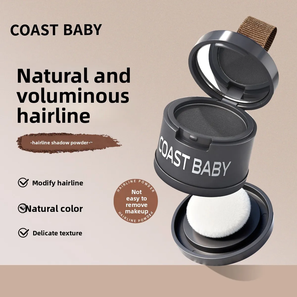 Hairline Powder — Hairline Shading, Contouring, & Hair Concealer; Natural Coverage, Unisex