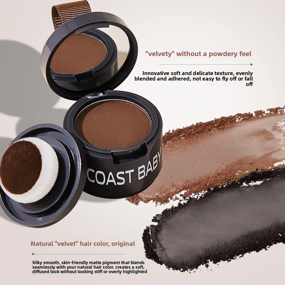 Hairline Powder — Hairline Shading, Contouring, & Hair Concealer; Natural Coverage, Unisex