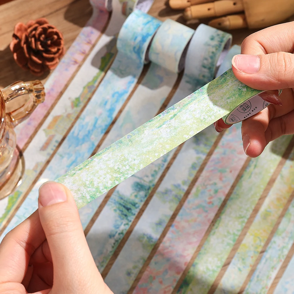 20 Rolls Vintage Garden Painting Washi Tape Set 2M(2.2 Yards) Long Masking Tapes For Scrapbooking Journaling Planner Notebook