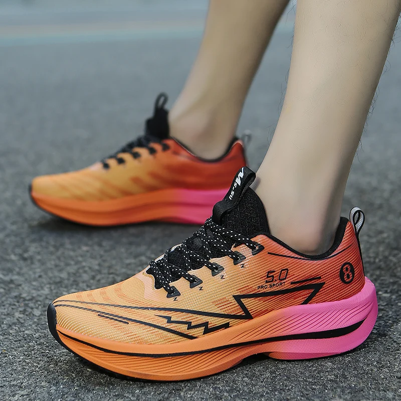 New Men's Soft Cushion Shock Running Shoes Tennis Marathon Sports Breathable Light Women's Comfortable Athletic Nonskid Sneakers