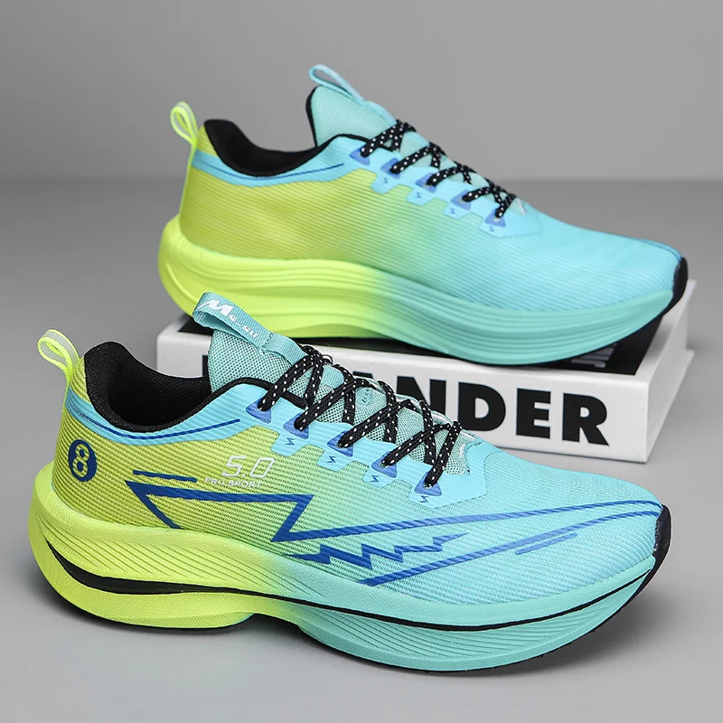 New Men's Soft Cushion Shock Running Shoes Tennis Marathon Sports Breathable Light Women's Comfortable Athletic Nonskid Sneakers