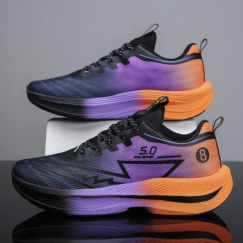 New Men's Soft Cushion Shock Running Shoes Tennis Marathon Sports Breathable Light Women's Comfortable Athletic Nonskid Sneakers