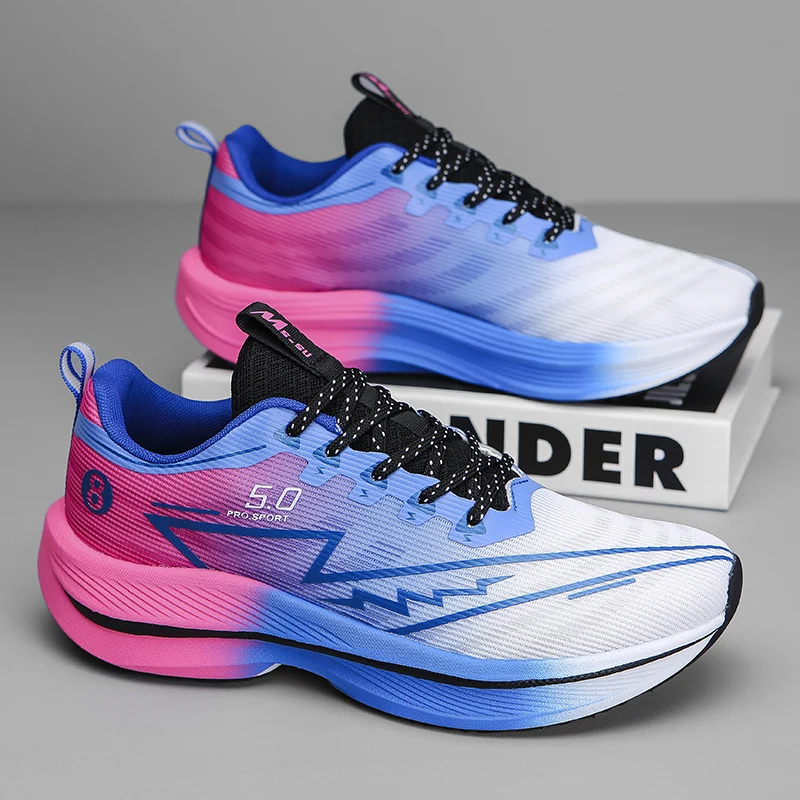New Men's Soft Cushion Shock Running Shoes Tennis Marathon Sports Breathable Light Women's Comfortable Athletic Nonskid Sneakers