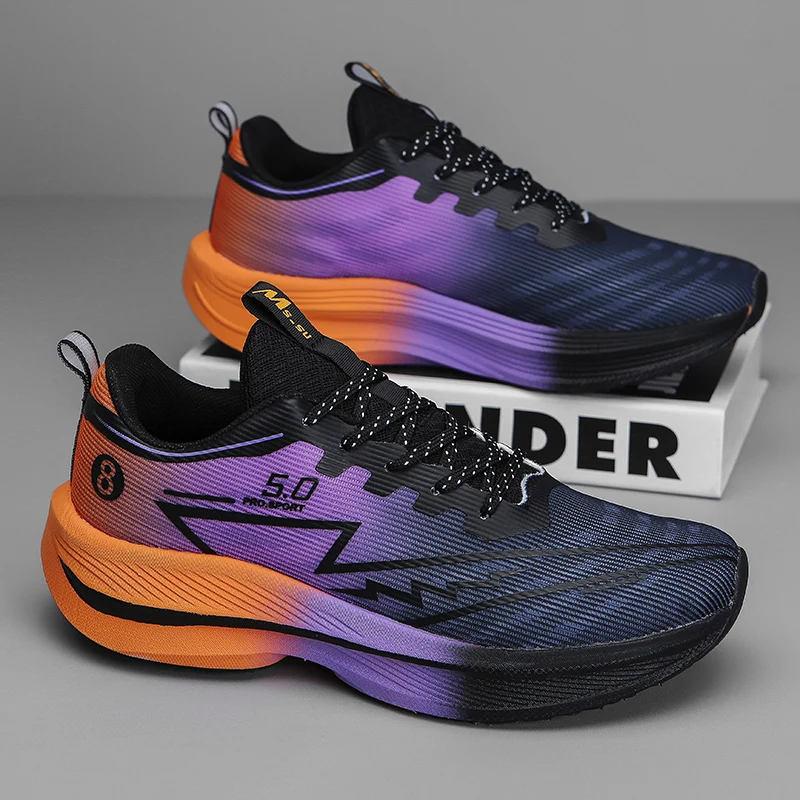 New Men's Soft Cushion Shock Running Shoes Tennis Marathon Sports Breathable Light Women's Comfortable Athletic Nonskid Sneakers