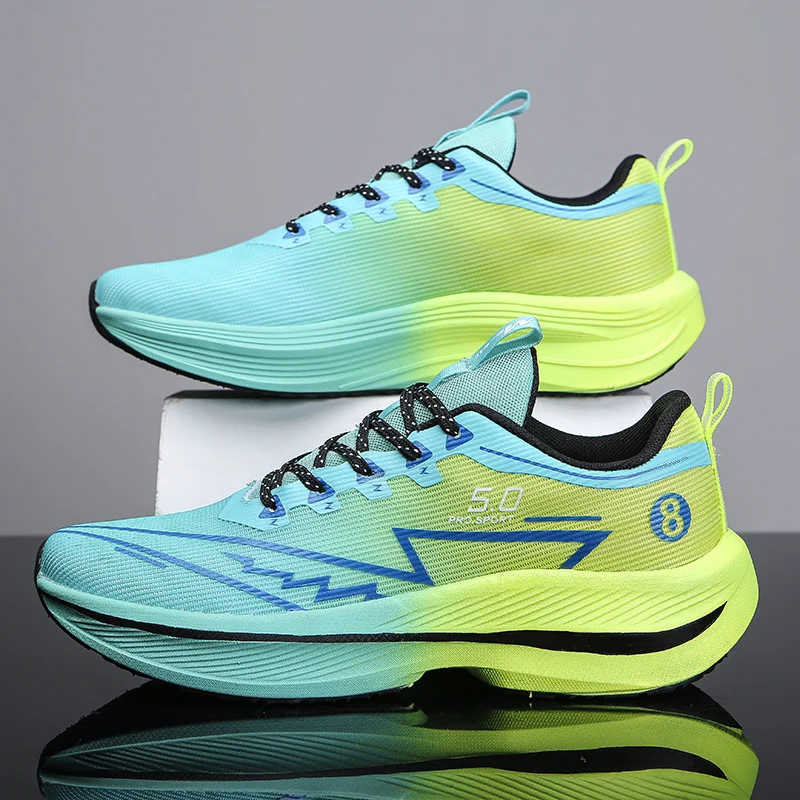 New Men's Soft Cushion Shock Running Shoes Tennis Marathon Sports Breathable Light Women's Comfortable Athletic Nonskid Sneakers