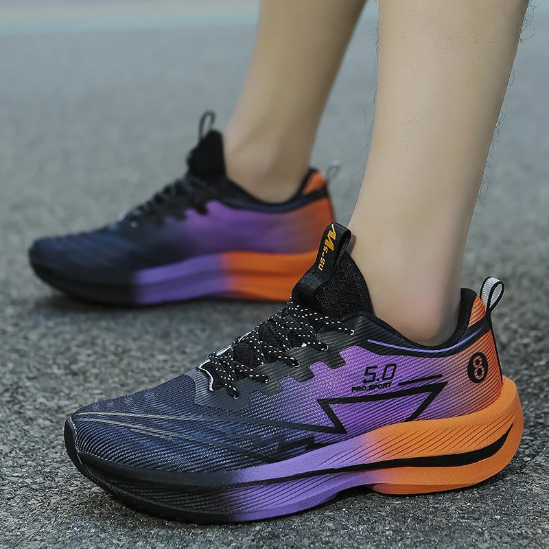 New Men's Soft Cushion Shock Running Shoes Tennis Marathon Sports Breathable Light Women's Comfortable Athletic Nonskid Sneakers