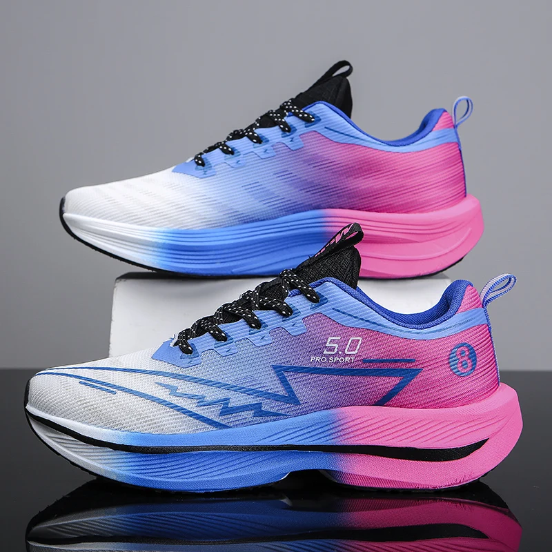New Men's Soft Cushion Shock Running Shoes Tennis Marathon Sports Breathable Light Women's Comfortable Athletic Nonskid Sneakers