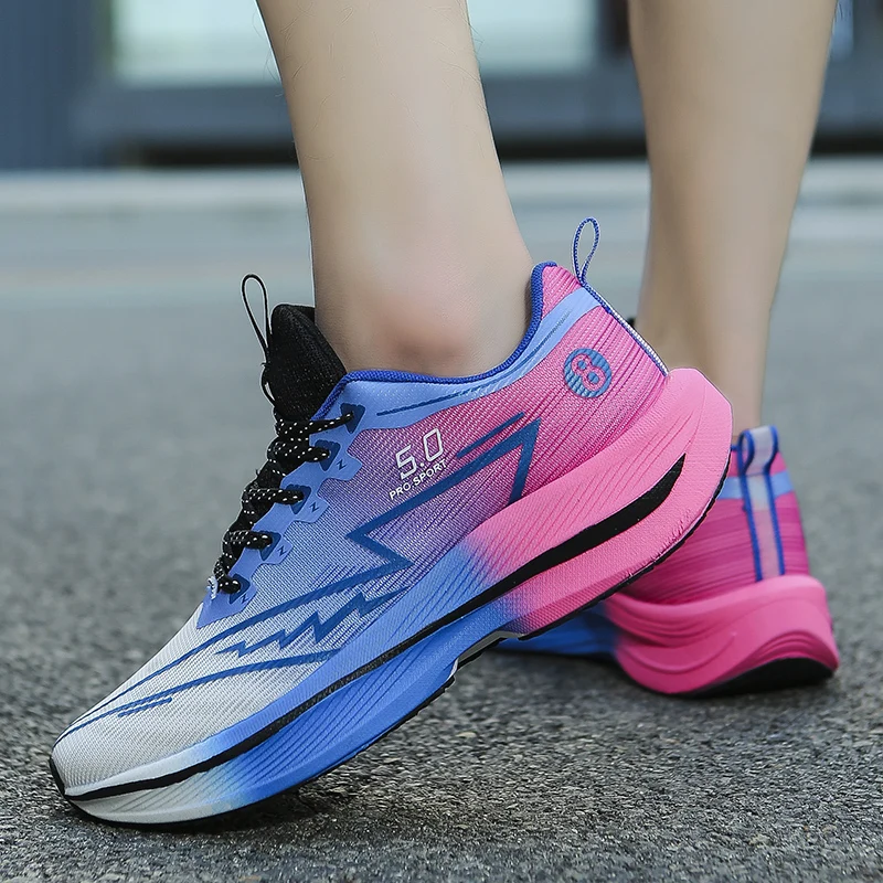 New Men's Soft Cushion Shock Running Shoes Tennis Marathon Sports Breathable Light Women's Comfortable Athletic Nonskid Sneakers