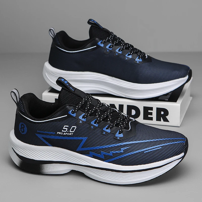 New Men's Soft Cushion Shock Running Shoes Tennis Marathon Sports Breathable Light Women's Comfortable Athletic Nonskid Sneakers