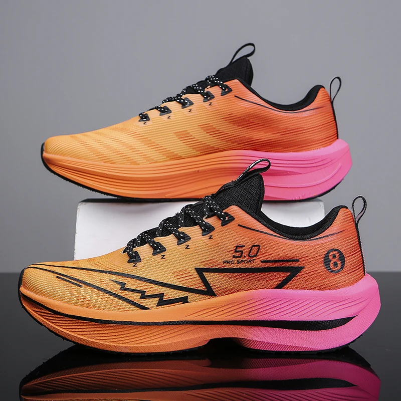 New Men's Soft Cushion Shock Running Shoes Tennis Marathon Sports Breathable Light Women's Comfortable Athletic Nonskid Sneakers