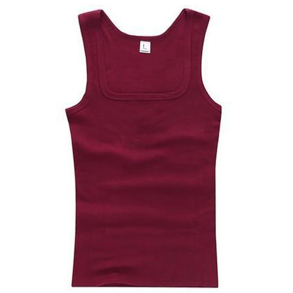 HOT Men's Pure Cotton Tight Vest Casual Sports Tank Tops Middle-aged Sleeveless Basic Tops Quick Drying Bodybuilding Vest