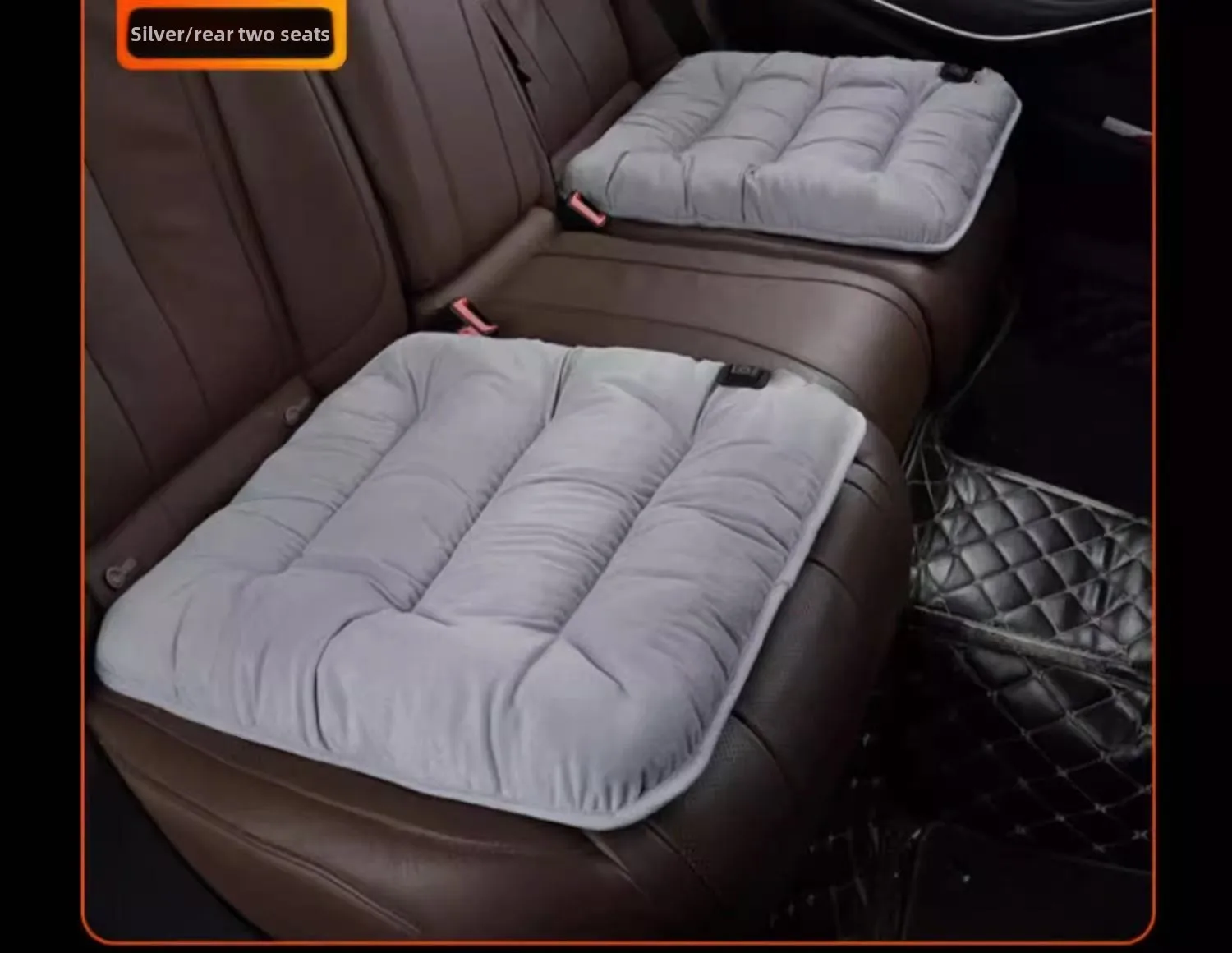 Car Heated Seat Cushion Winter Plush Seat Cushion Quick-Heating For Car, Home, 12V USB Electric Heating Single Pad