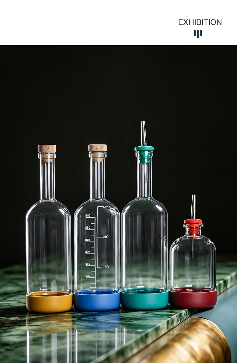 Inmeet Creative Bubble Wine Bottle/Bar Juice Bottle/Cocktail Bottle/Oil Bottle With Scale Bartender Supplies