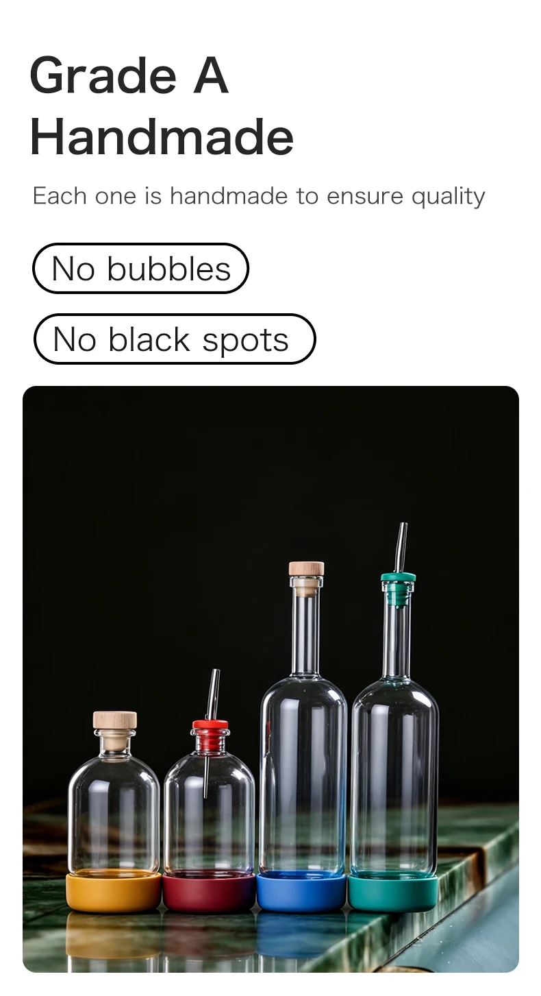 Inmeet Creative Bubble Wine Bottle/Bar Juice Bottle/Cocktail Bottle/Oil Bottle With Scale Bartender Supplies