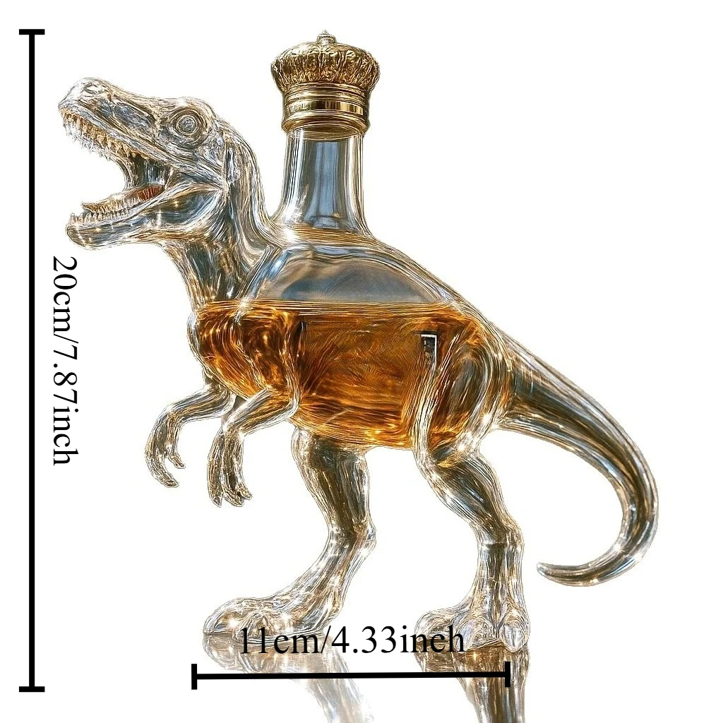 2026 New Home Decoration Ornaments Dinosaur Bottles Whiskey Decorative Bottles, Bar Decoration Ornaments Whiskey Decanter