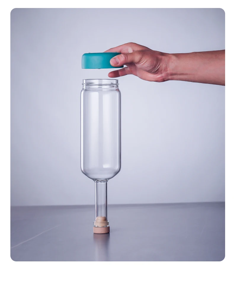 Inmeet Creative Bubble wine Bottle/Bar Juice Bottle/Cocktail Bottle/Oil Bottle With scale Bartender Supplies 800ML 1PCS