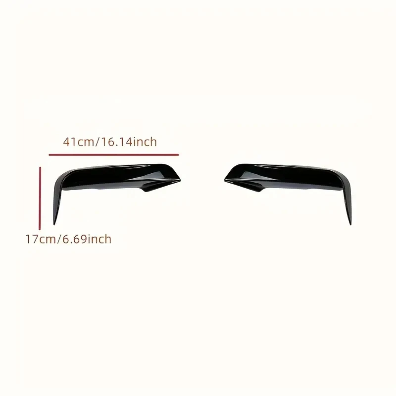 For BMW F30 F31 M Sport 2012-2019 Front Bumper Lip Splitter Canards Spoiler 1Pair Car Fog Lamp Eyebrow Frame Cover Grille