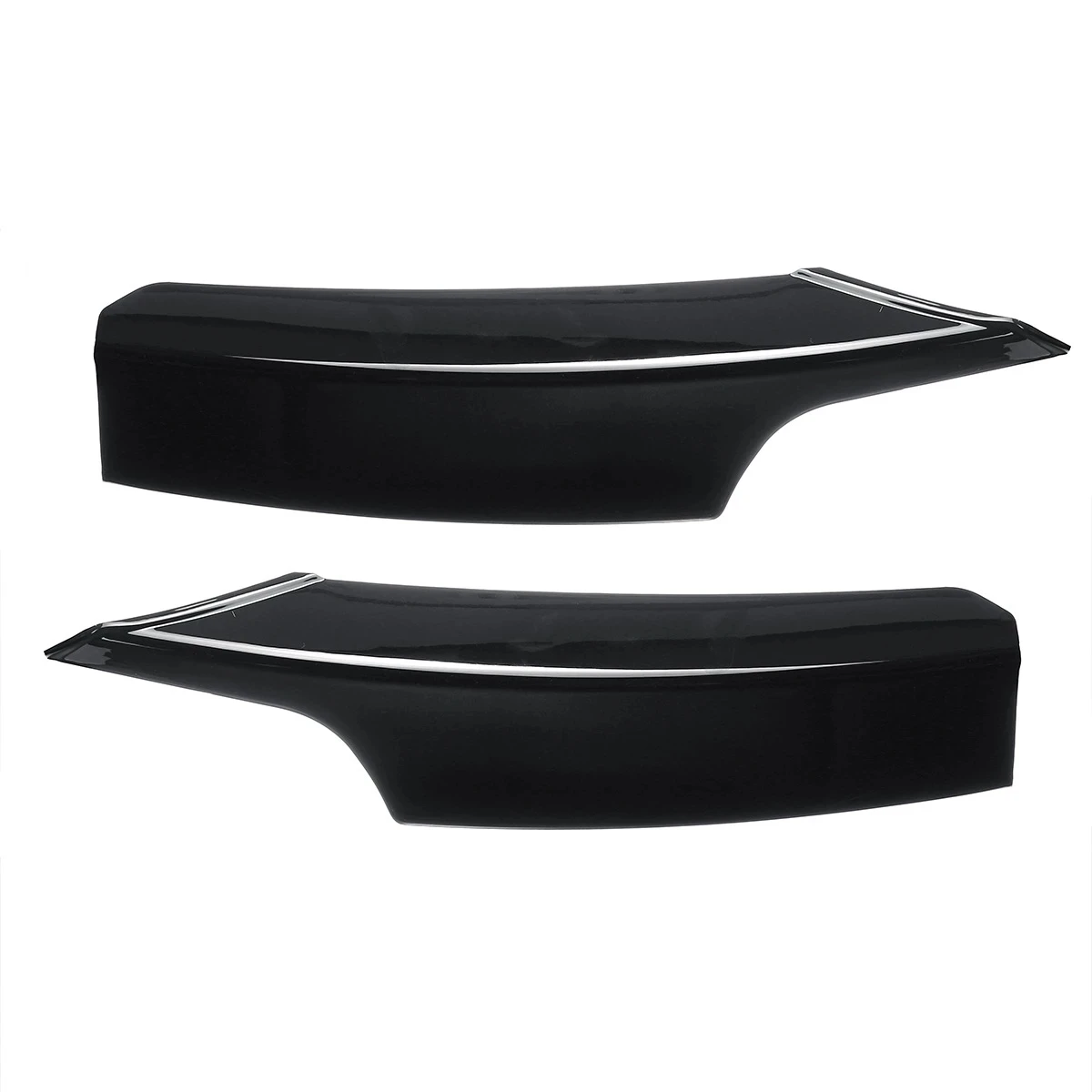 For BMW F30 F31 M Sport 2012-2019 Front Bumper Lip Splitter Canards Spoiler 1Pair Car Fog Lamp Eyebrow Frame Cover Grille