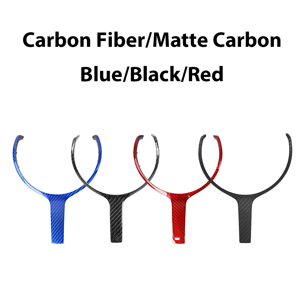 For BMW F Series Steering Wheel Carbon Fiber Trim Cover For BMW F30 F32 F22 F48 F20 F15 F12 F10 X5M Car Replacement Decoration