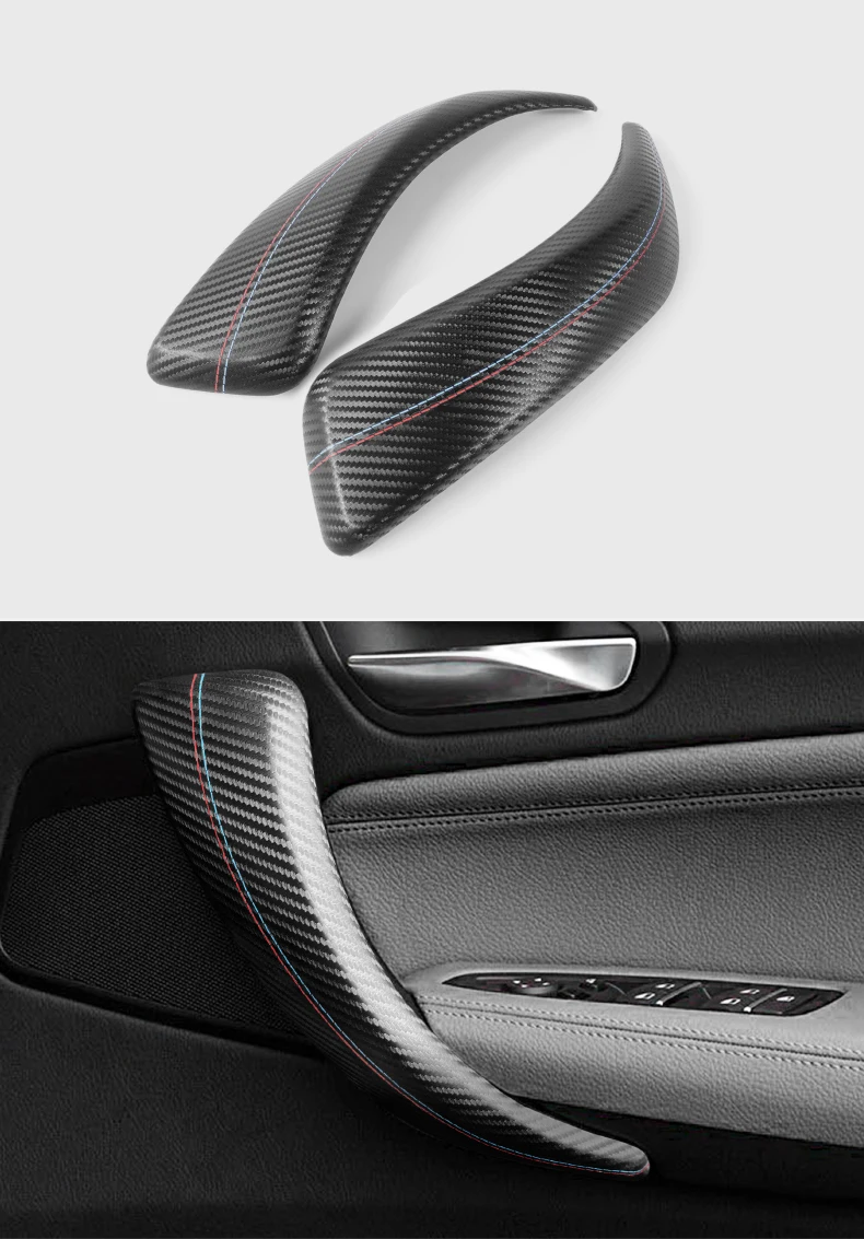 Made of Alcantara Wrap For BMW F20 Series 1 Car Interior Door Pull Handle Strip Armrest Panel Trim Covers Tuning Accessories
