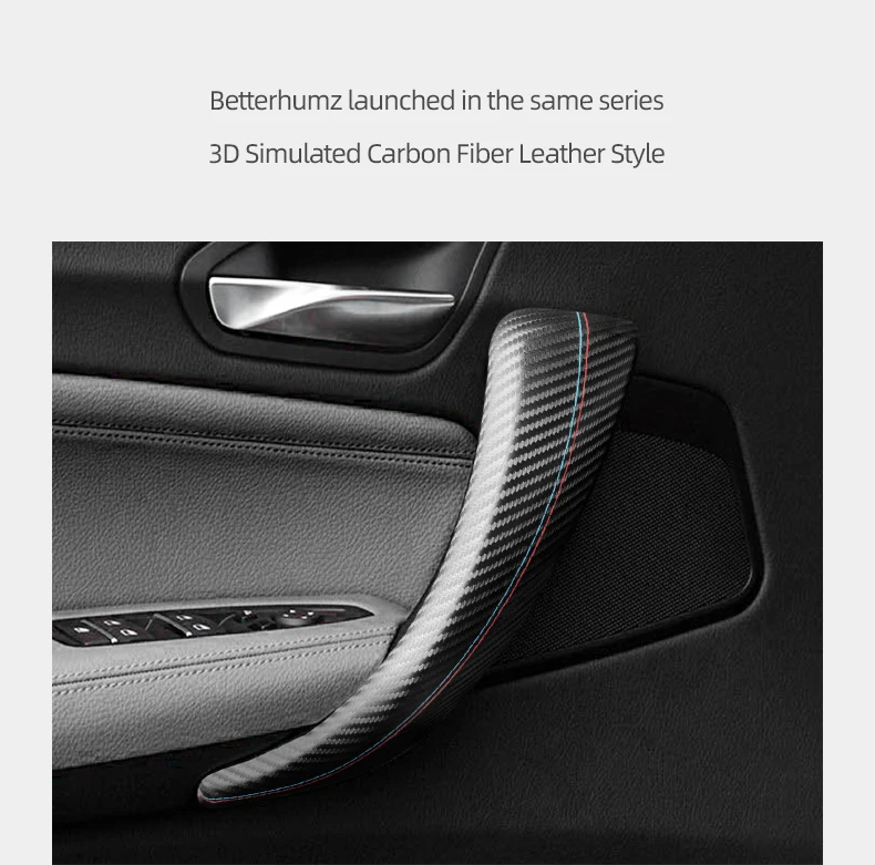 Made of Alcantara Wrap For BMW F20 Series 1 Car Interior Door Pull Handle Strip Armrest Panel Trim Covers Tuning Accessories