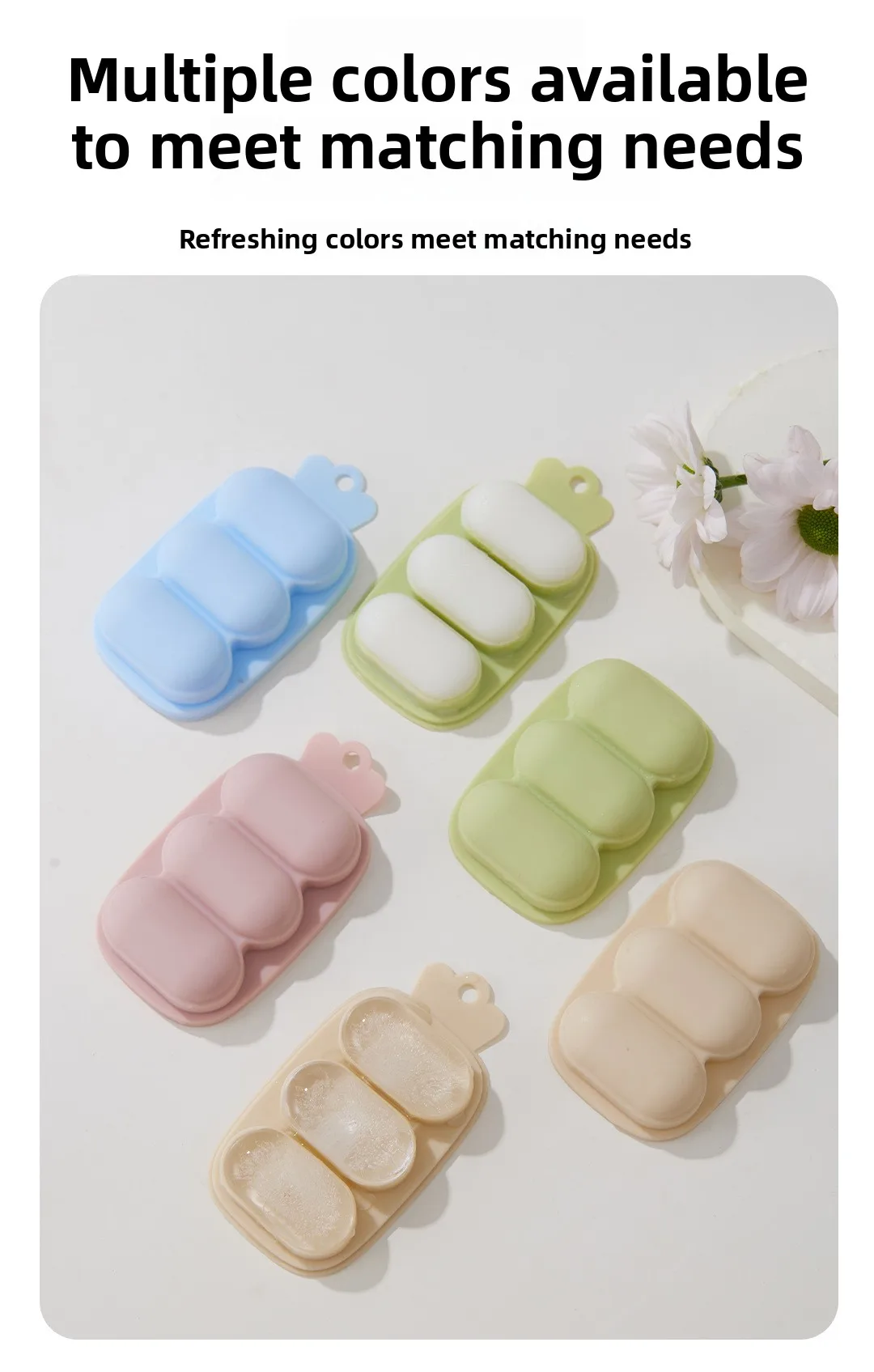 2pcs/set Baby Cartoon Food Feeder BPA Free Silicone Toddlers Hand Ring Food Supplement Storage Container Ice Cream Grid Mold