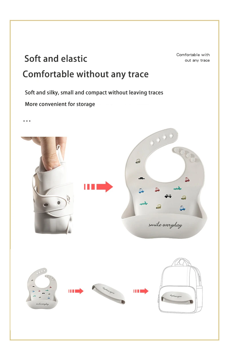 Waterproof Baby Bibs For Baby Kid Soft Silicone Feeding Bib Summer Baby Stuff Feeding Cartoon Print Girl Boy Bibs Burp Cloths