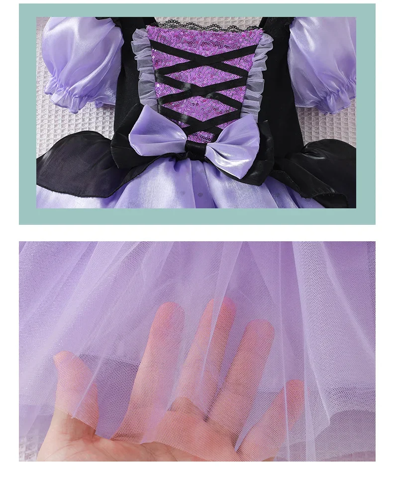 2026 Halloween Lolita Dress Girls Kawaii Cartoon Maid Outfit Cosplay Costume Princess Dress Festival Gifts
