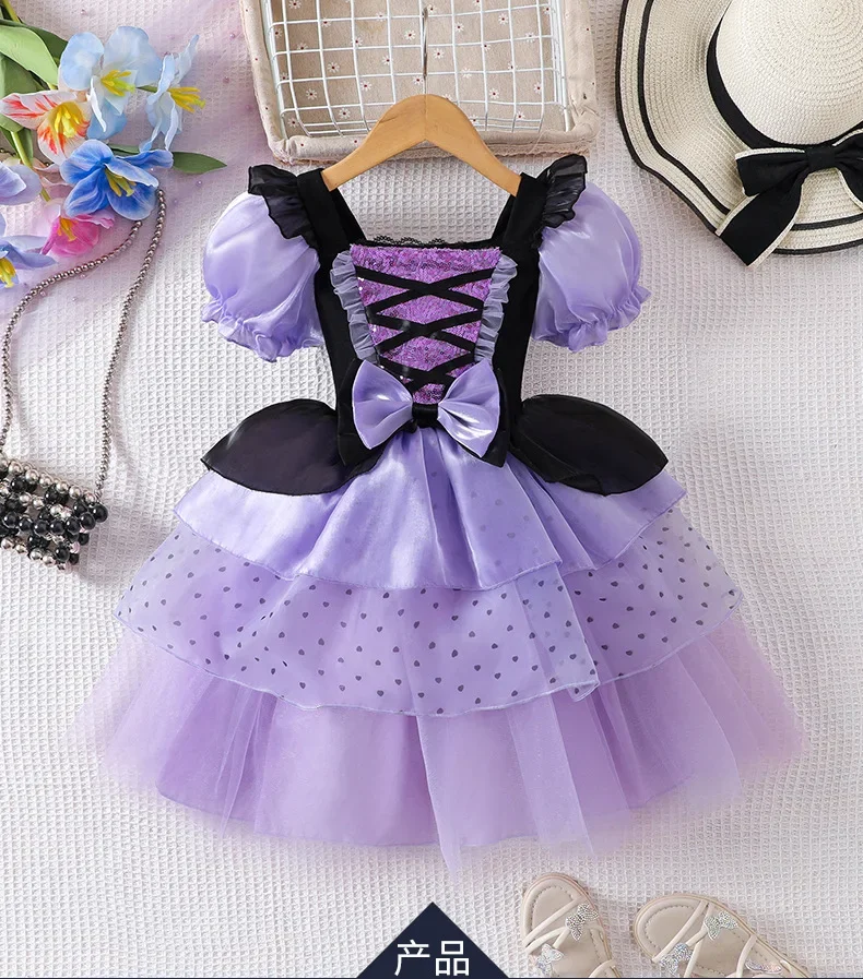 2026 Halloween Lolita Dress Girls Kawaii Cartoon Maid Outfit Cosplay Costume Princess Dress Festival Gifts