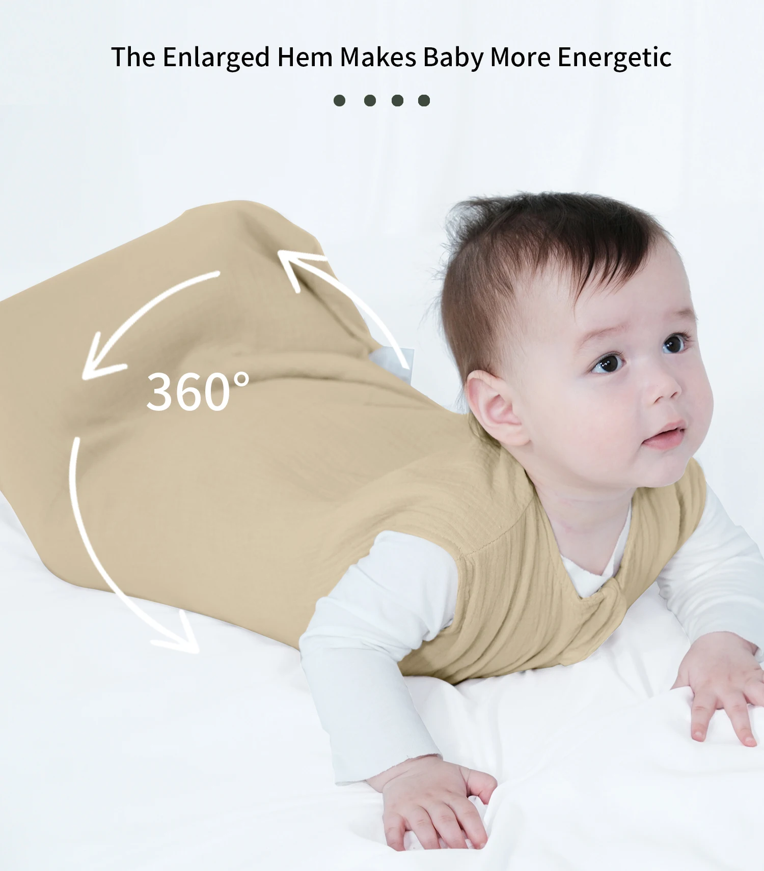 Baby Sleeping Blanket Newborn Swaddle Sleeveless Sleep Sack Summer Thin Premium Muslin Cotton Soft 2-Ways Zipper Easy Diaper Cha