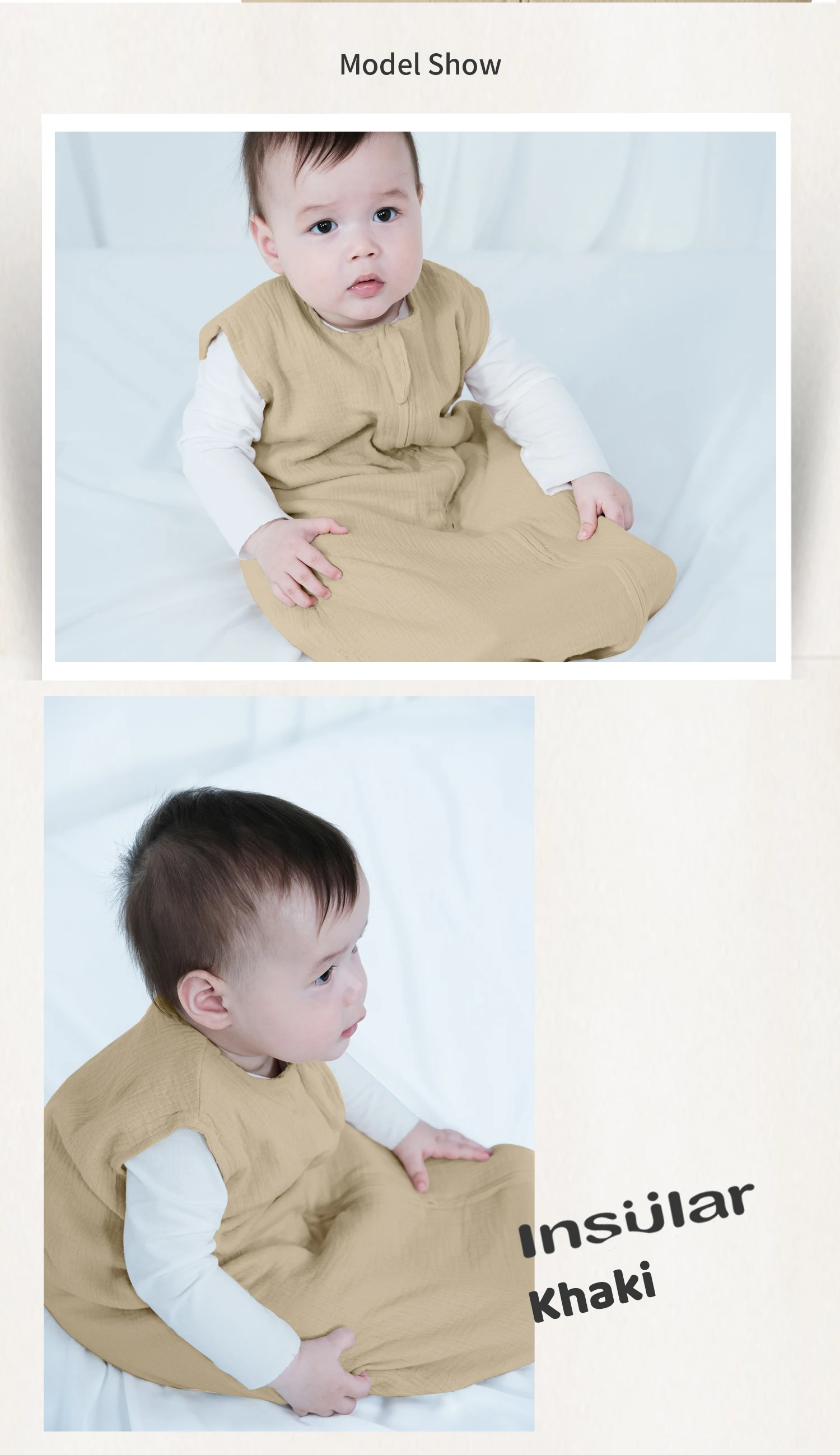 Baby Sleeping Blanket Newborn Swaddle Sleeveless Sleep Sack Summer Thin Premium Muslin Cotton Soft 2-Ways Zipper Easy Diaper Cha