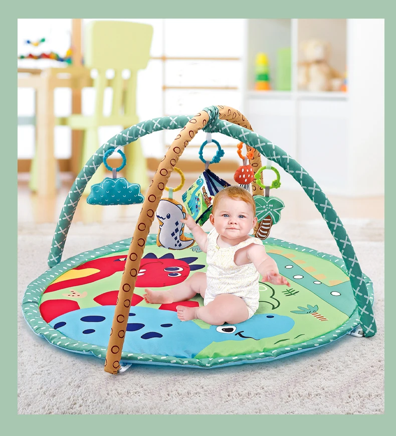 Baby Educational Fitness Frame Gym Play Mat 0-36 Months Tummy Time Crawling Game Blanket Toys Play Mat Rack Crawling Blanket