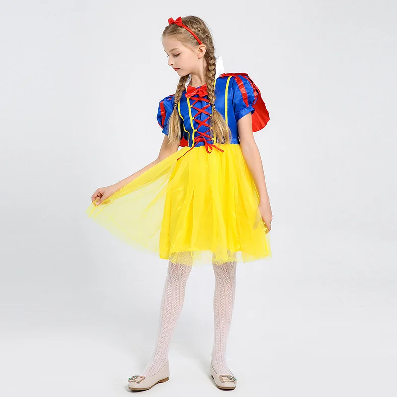 2025 Purim Classic Princess Dress Costume for Girls, Children's Carnival Christmas Party Princess Kids Birthday Clothes