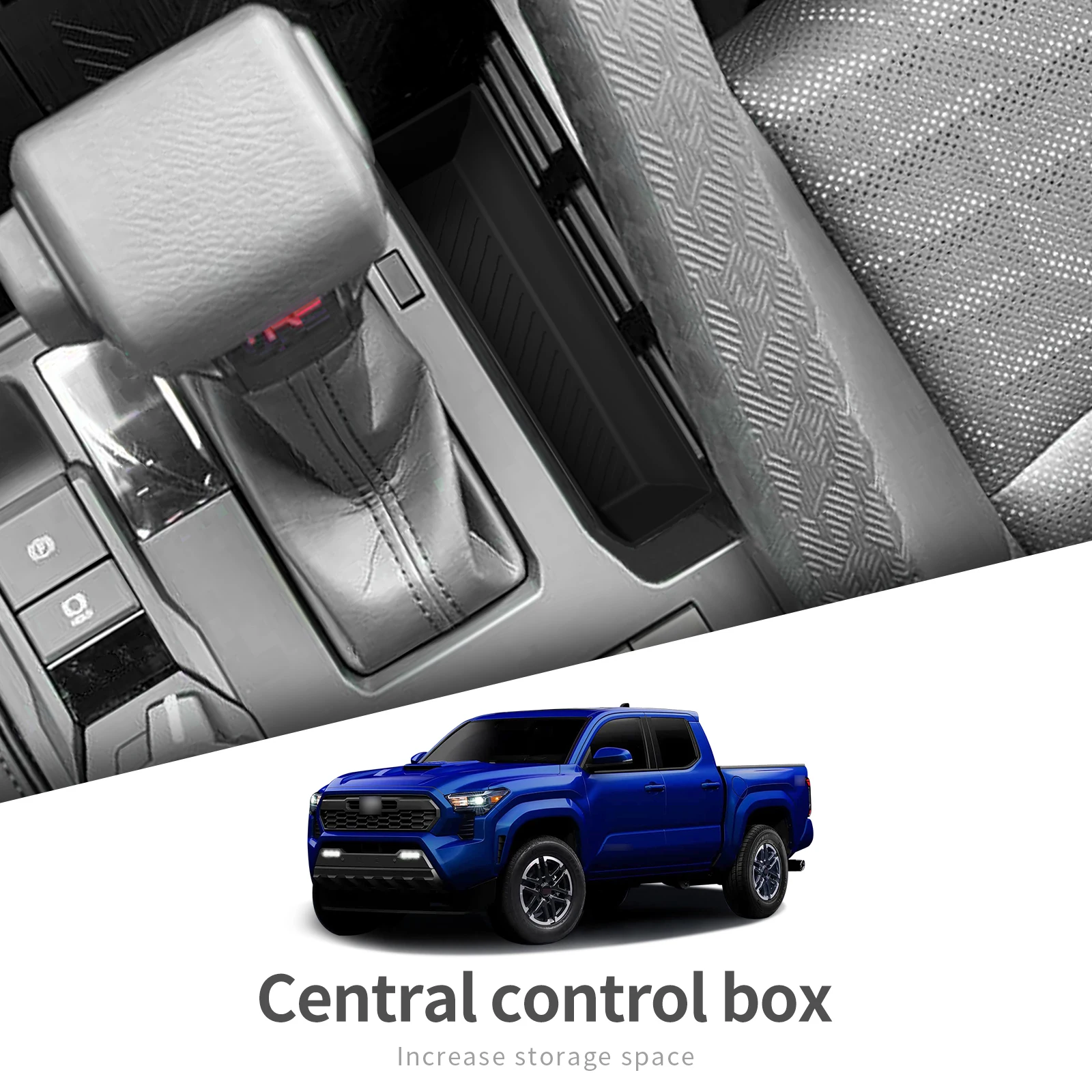 for Toyota Tacoma 2024 2025 Car Storage Box Central Console Tidying Organizer Case Tray Auto Interior Accessories