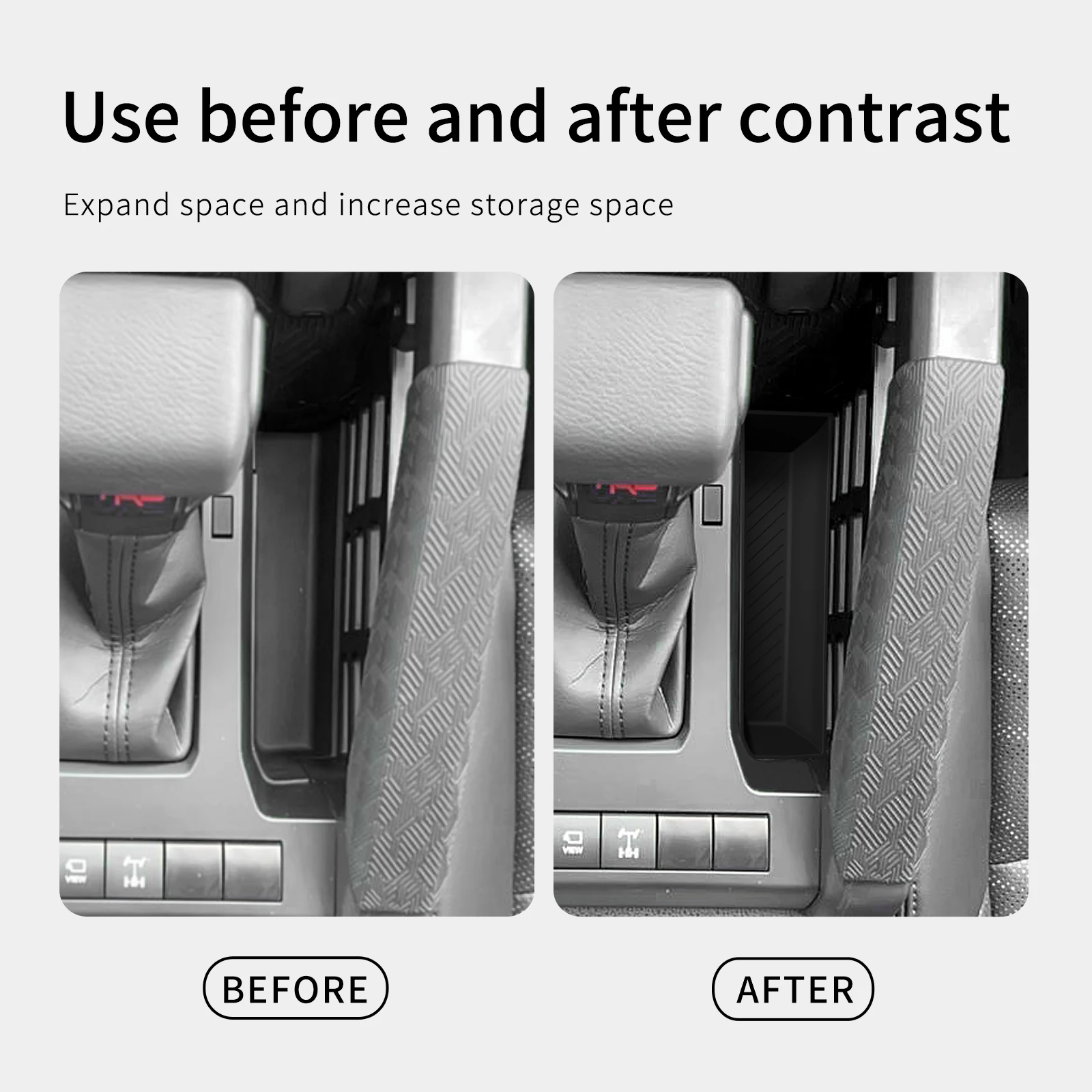 for Toyota Tacoma 2024 2025 Car Storage Box Central Console Tidying Organizer Case Tray Auto Interior Accessories