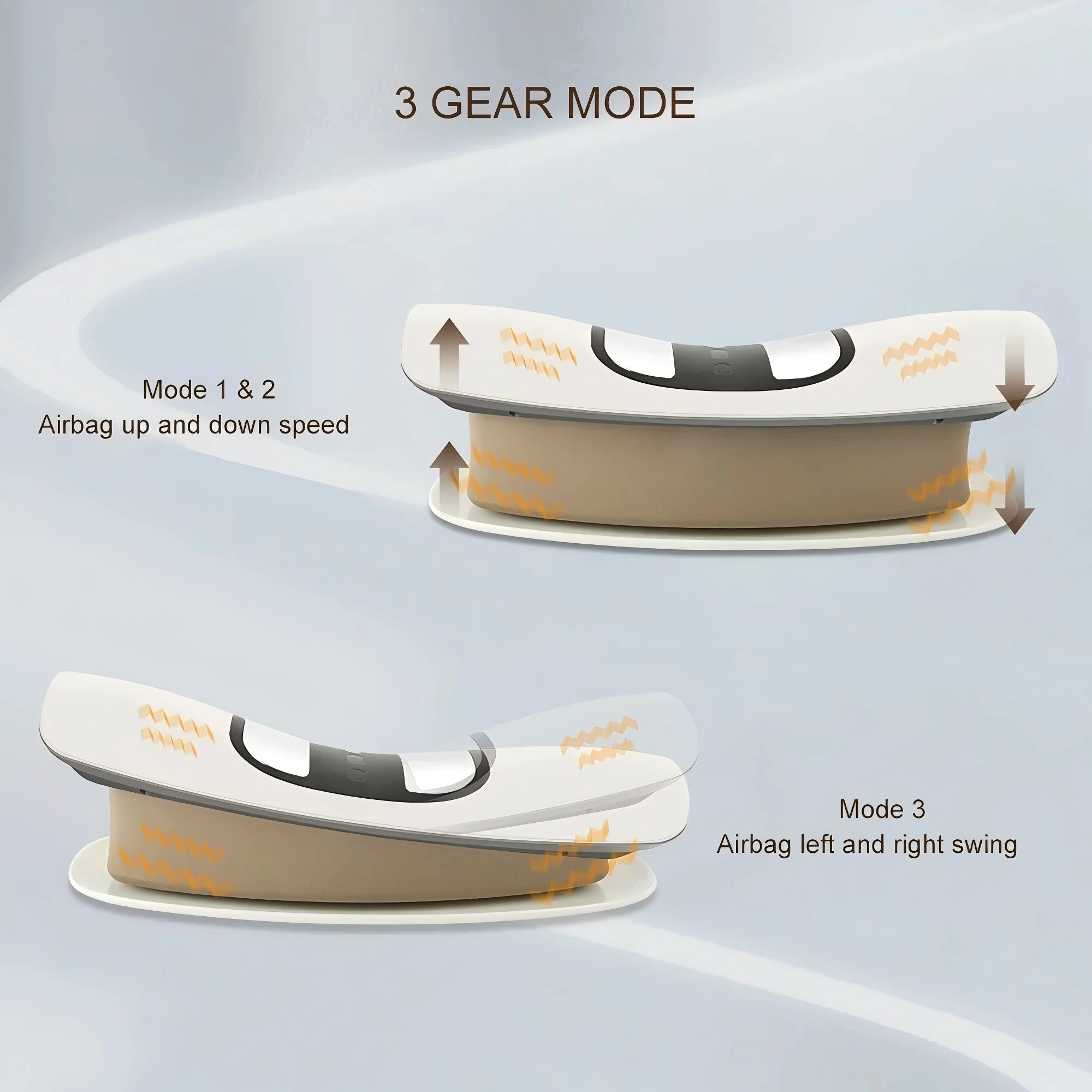Multifunctional Lumbar Traction Device Waist Massager Waist Spine Support Back Massage Stretcher with Vibration Airbag Traction