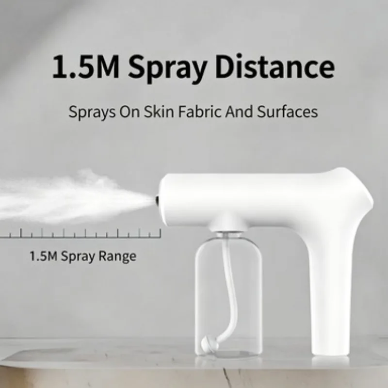ZONGYAN Pet Disinfectant Spray Gun Handheld Electric Blue Light Atomizer For Pet Home Alcohol Hypochlorous Acid Sterilizing Tool