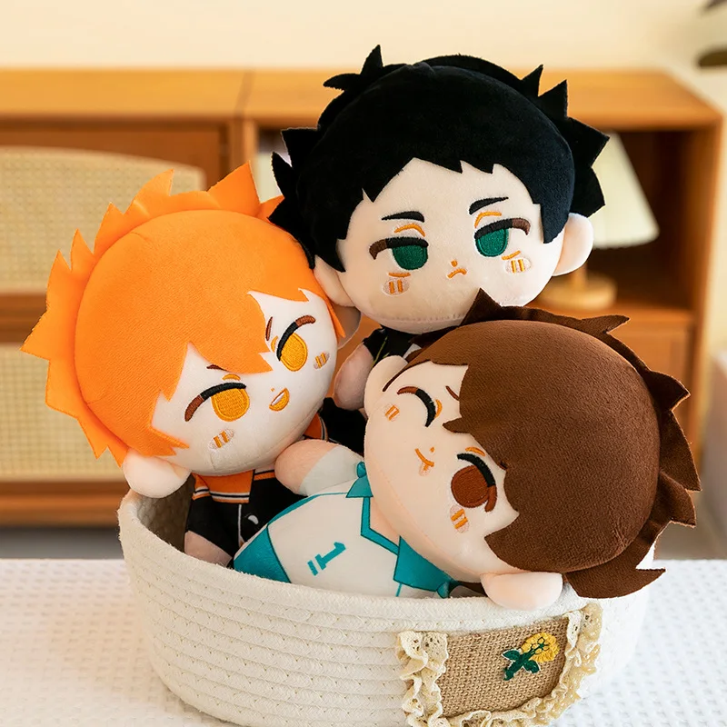 23cm Haikyuu!! Plush Toys Lovely Haikyuu Anime Dolls Hinata Shoyo & Tobio Kageyama & Daichi Sawamura Peluche Toy Collection Gift