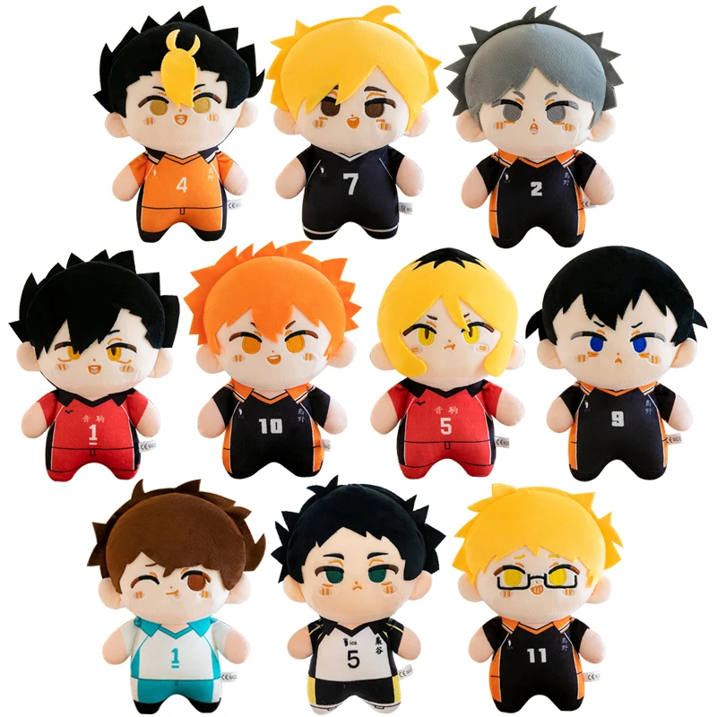 23cm Haikyuu!! Plush Toys Lovely Haikyuu Anime Dolls Hinata Shoyo & Tobio Kageyama & Daichi Sawamura Peluche Toy Collection Gift