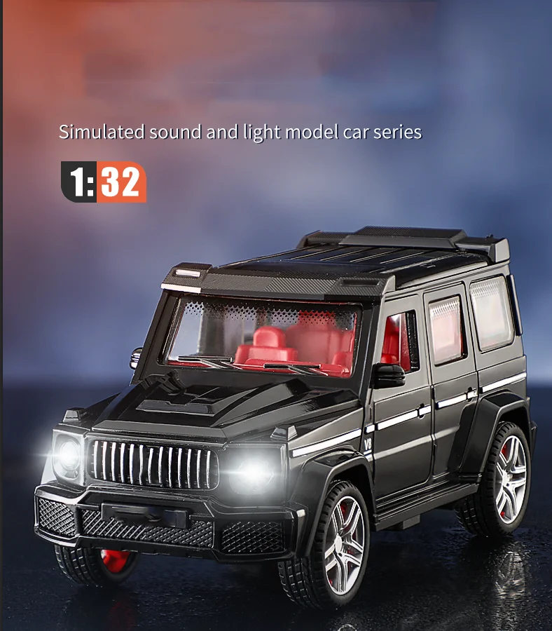 1:32 Light and Sound Diecast City Super Sports Car Racing Car SUV Inertia Vehicle Toys for Children Boy Collection Kids Gift