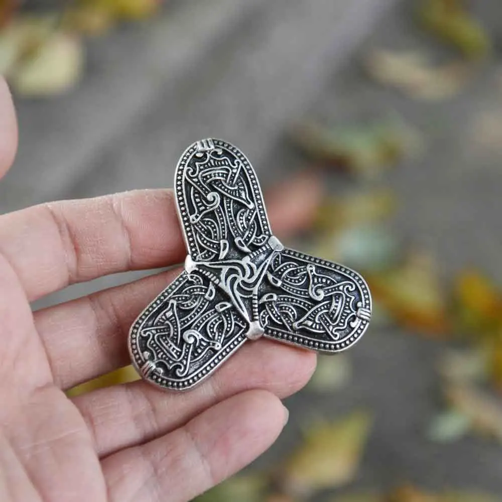 Nostalgia Nordic Viking Amulet Brooch Sweden Scandinavian Fibula Ancient Brooches Mens Womens Brosch Jewelry Talisman