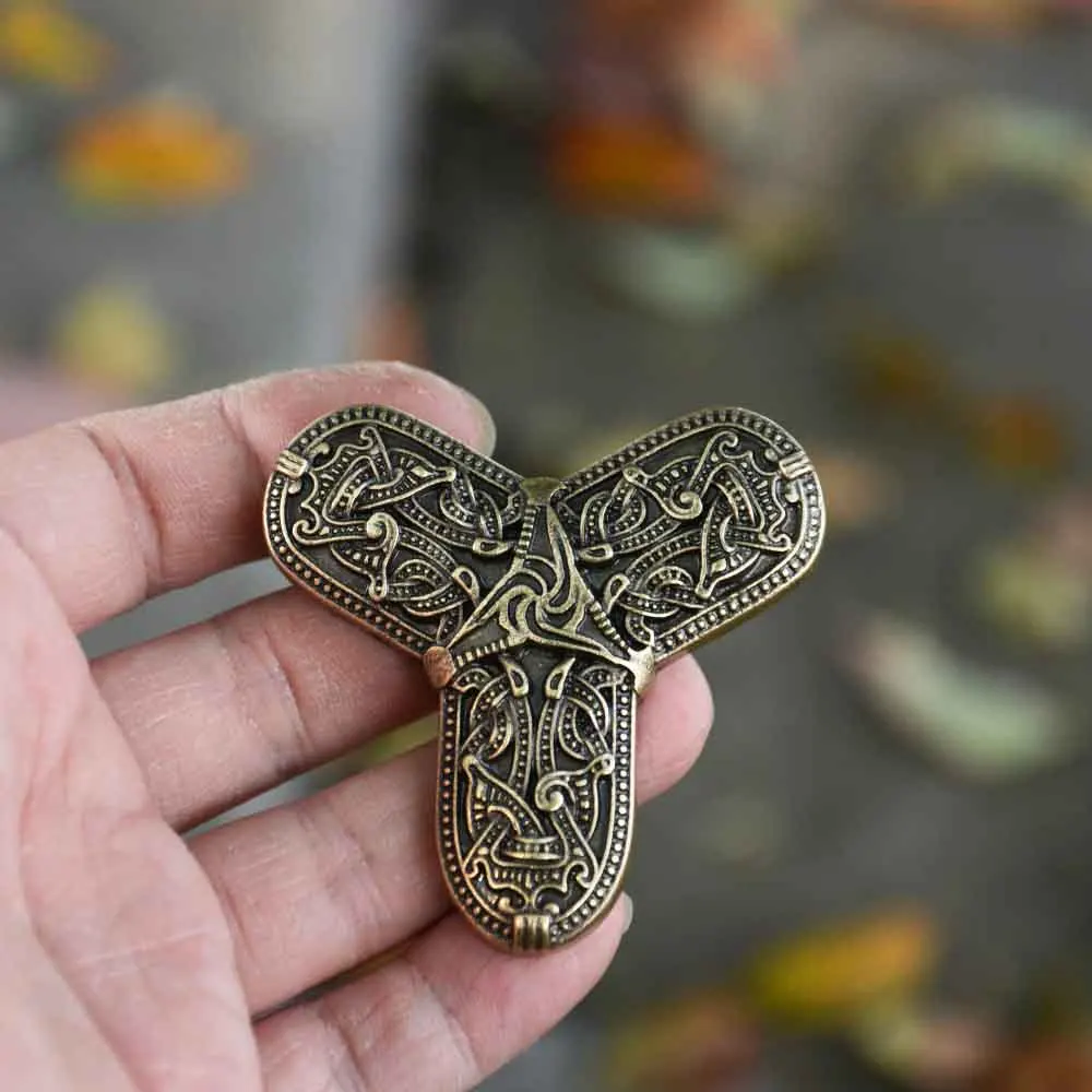 Nostalgia Nordic Viking Amulet Brooch Sweden Scandinavian Fibula Ancient Brooches Mens Womens Brosch Jewelry Talisman