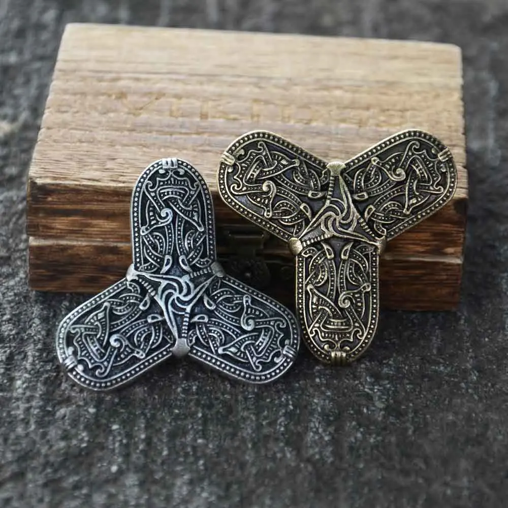 Nostalgia Nordic Viking Amulet Brooch Sweden Scandinavian Fibula Ancient Brooches Mens Womens Brosch Jewelry Talisman