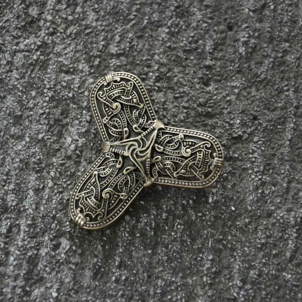 Nostalgia Nordic Viking Amulet Brooch Sweden Scandinavian Fibula Ancient Brooches Mens Womens Brosch Jewelry Talisman