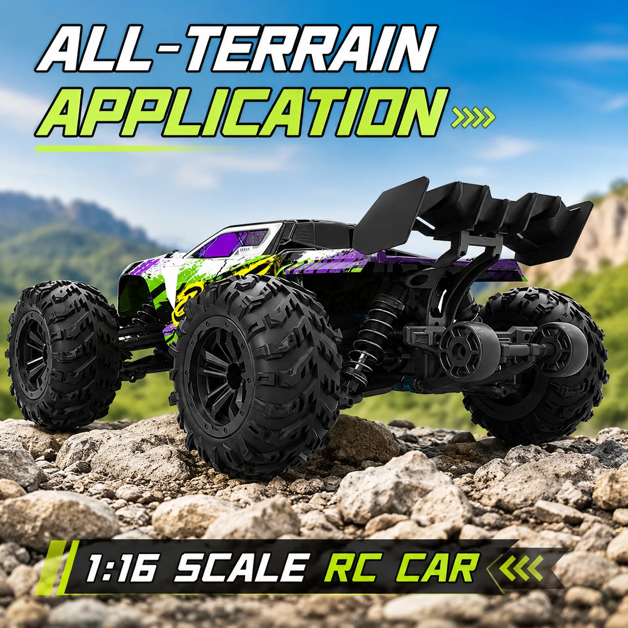 ZNLYRION RC Buggy 1:16 4 Wheel Drive Off-Road SG116MAX PRO Vehicle Optional Brushless Motor Anti-Slip Tire Remote Control Racing Truck
